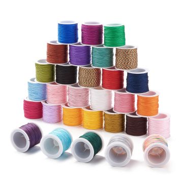 Shop Pandahall's 0.8mm Colorful Braided Nylon Thread: Ideal DIY Material for Jewelry Making