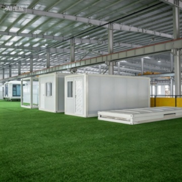 Modular Folding Container Home for On-Site Office Use
