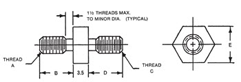 Aluminum Standoff Spacer