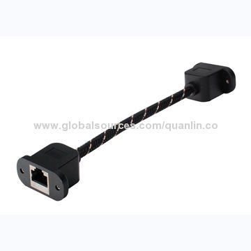 RJ45 female plug cable assembly, made in Dongguan