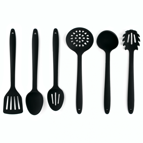 Bons outils de cuisine en acier inoxydable silicone ustensiles de cuisine