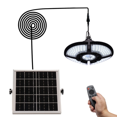 136 Led Solar Pendant Lamp With Remote Control