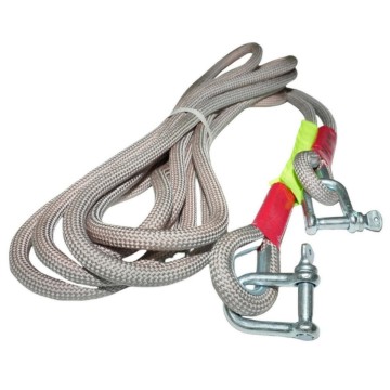 Heavy duty tow rope with hooks
