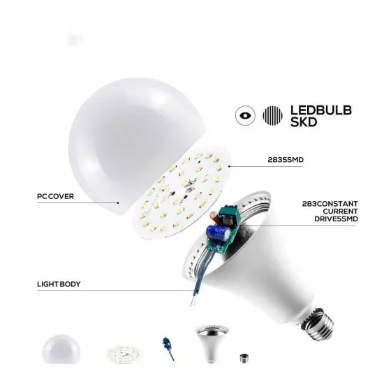 LED Lighting Bulbs: Variety of Wattages - 3W to 18W B22, E27, and LED Types