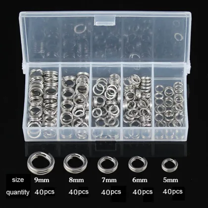 Stainless Steel Fishing Split O-Rings: Flat Split Rings for Quick Change