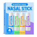 Essential Oil Stick Supply Bulk Price Private Label Refreshing Boost Energy Set Focus Energy Nose Nasal Inhaler Stick Kit 4pcs