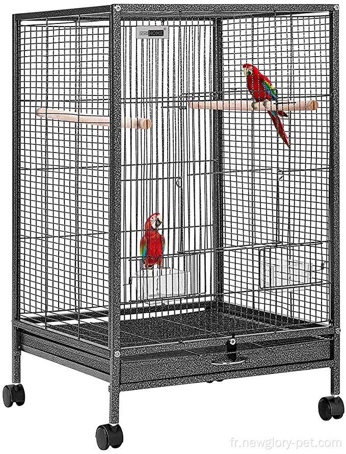 Cage d&#39;oiseau de 30 pouces de hauteur avec support de roulement