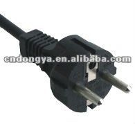 Eurpoe Type VDE Approval Power Cord With Plug