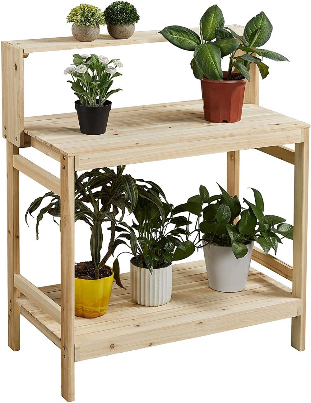 Garden Potting Bench Table Work Station for Patio