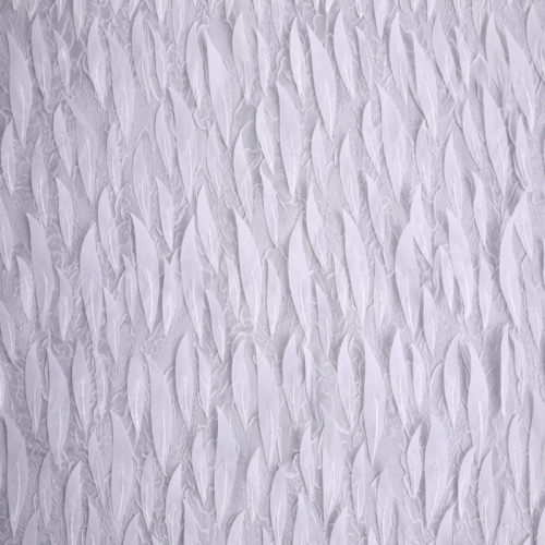 3D Embroidery Fabric On  Pleated Chiffion Base