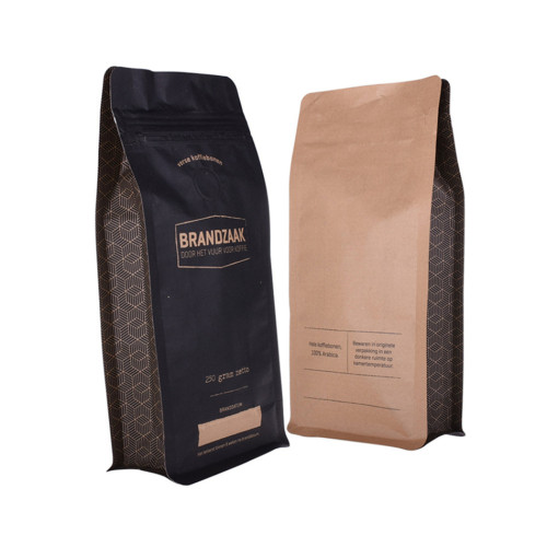 Kraftpapir laminerte 5 lb kaffeposer med ventil