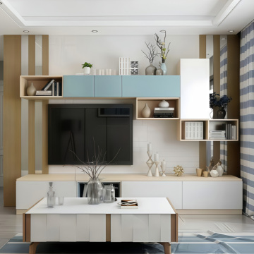 Modern Light Luxury Floating Combination Television Wall