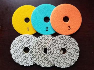 4" RILIEVI DI LUCIDATURA DEL DIAMANTE PASSO 3 SET DI 3