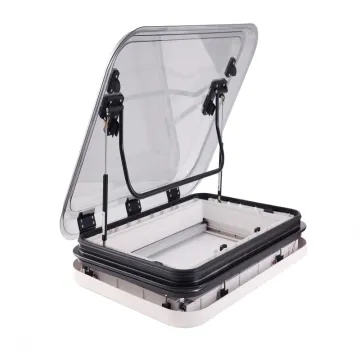 RV Motorhome LED Skylight Roof Window with Anti-Insect Net and Sunshade - 800x500mm (31.5 x 19.7 Inch)