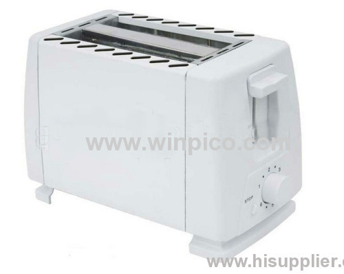 2-slice Toaster With Metal Sides/pp Ends /white , High Quality 2-slice ...