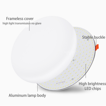 Lampu panel LED bundar tipis yang aman