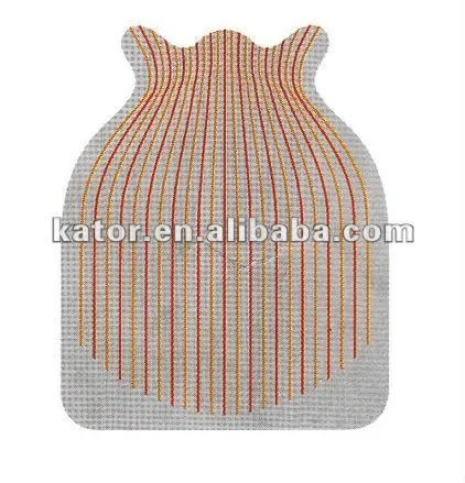 orange strip foldable plastic flower pot