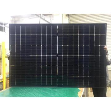 Wysoka wydajność Czarne panele słoneczne Topcon podwójne szkło 430W 435 W