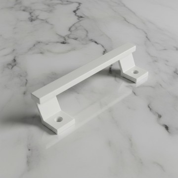 White Aluminum Sliding Door Pull Handle