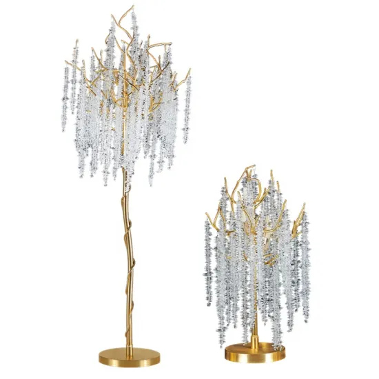 Luxury Crystal Tree Branch Art Deco Floor Lamp for Modern Living Room and Bedroom