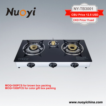 PROMOTION NOW,3 burner tempered glass table top gas stove/gas cooker stove