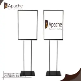 Poster Holder Free Standing With Metal Pedestal