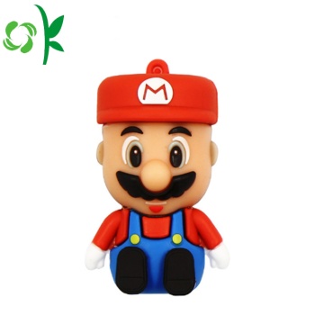 Super Mario Borracha USB Caso Capa De Silicone Keychain