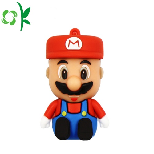 Süper Mario Kauçuk USB Kutusu Silikon Kapak Anahtarlık