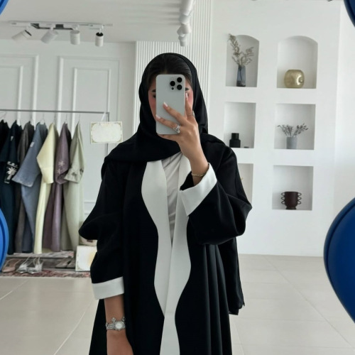 لباس ابای اپن مشکی سفید