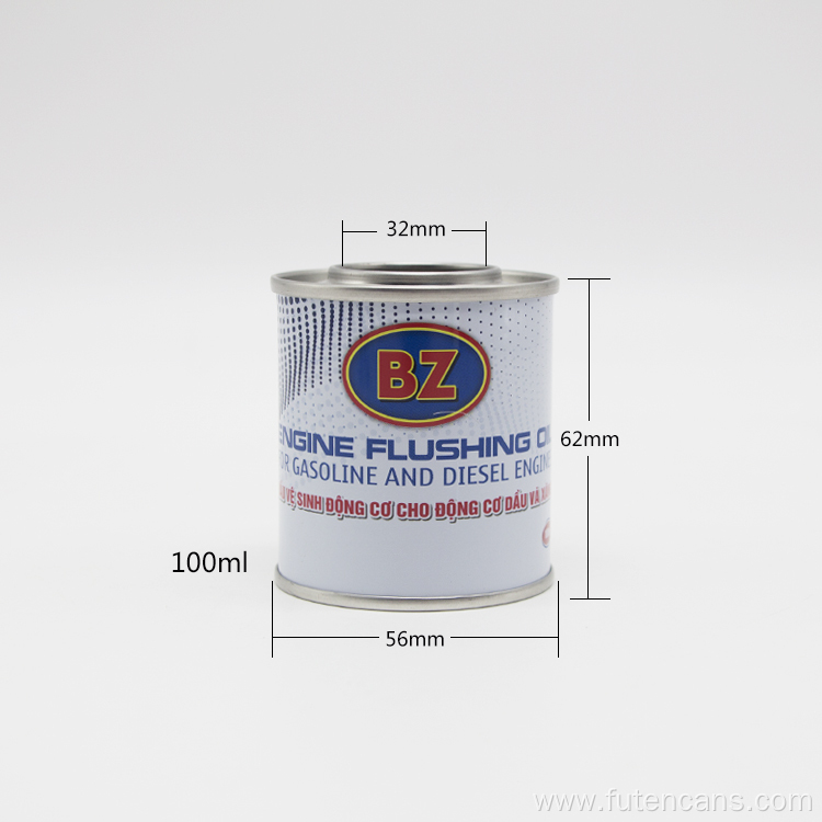 Engine Oil Metal Tin Can