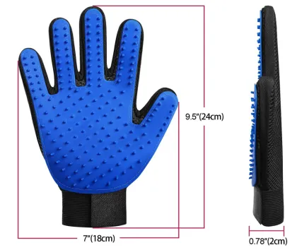 2 Gentle Pet Grooming Gloves