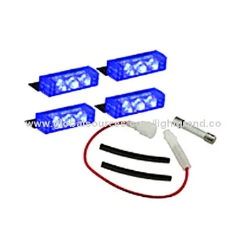 Blue 54xLED Volunteer Vehicle Grill Deck Strobe Warning Lights