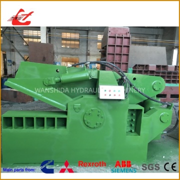 Tesoura de alimentação manual do jacaré da sucata 800KN