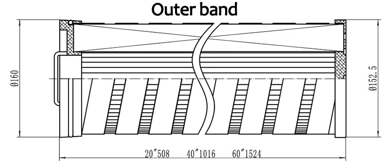High Flow Pleated Filter Element