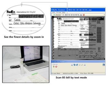 Auto Exposure High Volume Mini Office Document Scanner High Speed 5.0mega Hd720p Cmos For Business