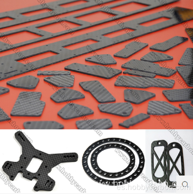 Fresadora CNC Hobbycarbon que corta láminas de fibra de carbono