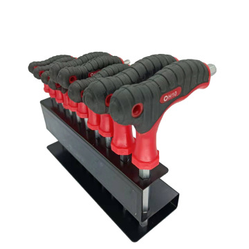 High Quality Custom CRV T Soft Handle Torx Star Ball End Allen Hex Key Wrench Set - 10 Pcs Manufacturer