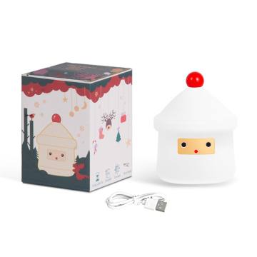 Cute Soft Silicone Christmas House LED Lamp for Kids