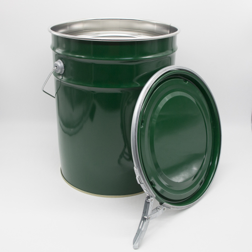Custom 20L metal pail with lock ring lid