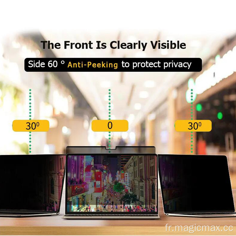 Protecteur d'écran d'ordinateur de filtre à confidentialité amovible