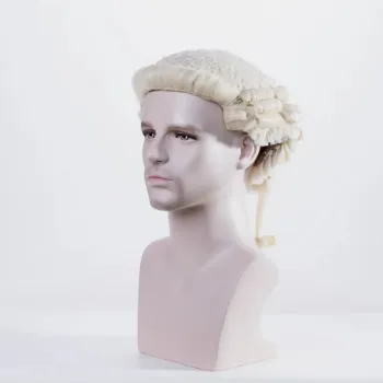 Handcrafted Gold Barrister Wigs for Court and Formal Events