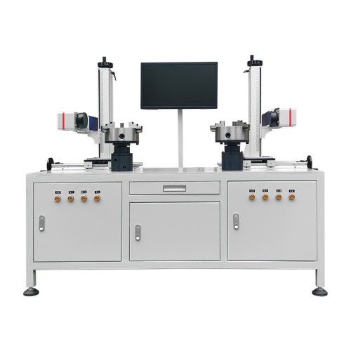 Двойные фланцы Vavles Mopa Fiber Lasers Marking Machine