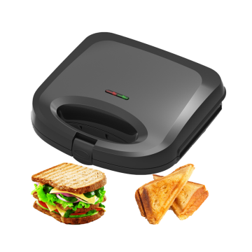 750W Compact Electric Sandwich Maker Grill with Non-stick Plates for Toasted Pockets and Omelets
