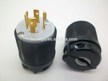 China best quality UL approvals HBL2421 Insulgrip twist lock NEMA 20A 3pore 4 wire male Plug NEMA L15-20P