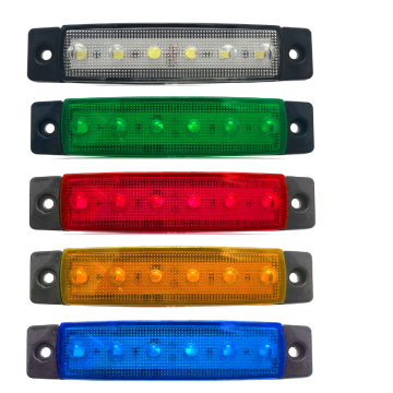 12V Lampu penanda sampingan super langsing dengan lampu isyarat LED pelbagai warna: biru, merah, kuning, hijau, putih