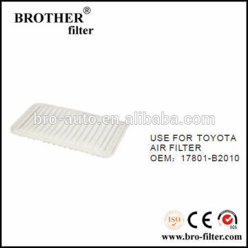 High quality OEM auto air filter 17801B2010 for Toyota car carbon air filter