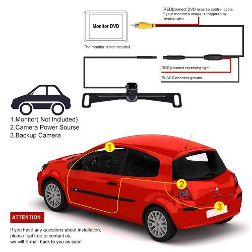 waterproof ip68 wireless reversing camera parking reverse