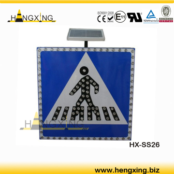 Hx-Ss26 People Pedestrain Road Solar Traffic Sign/LED Signs