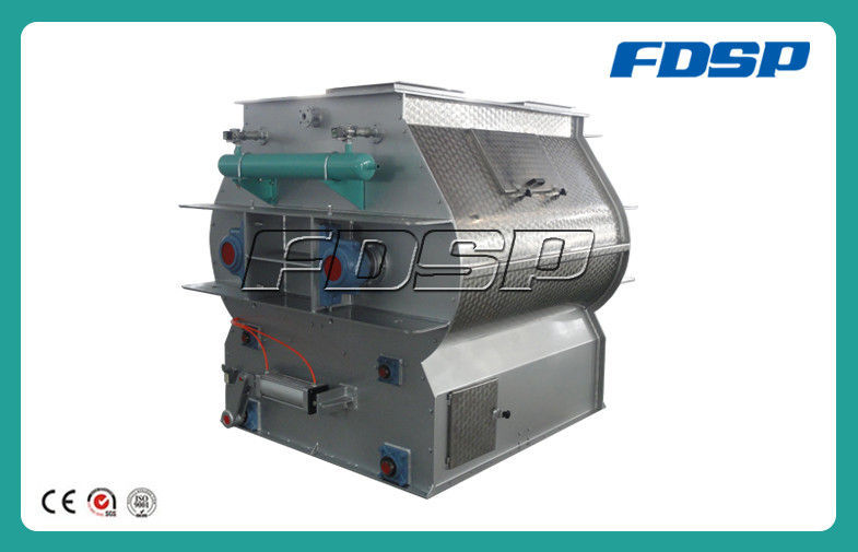 High Output And Mixing Speed Shsj Series Double Shaft Mixer Feed Mixing Machine