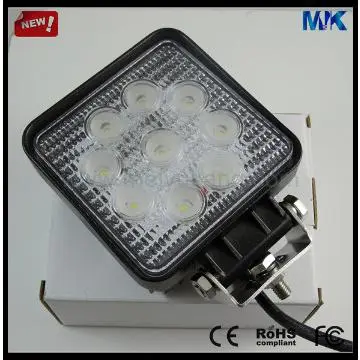 2013 new 27w  work light round 12v led driving fog lamp